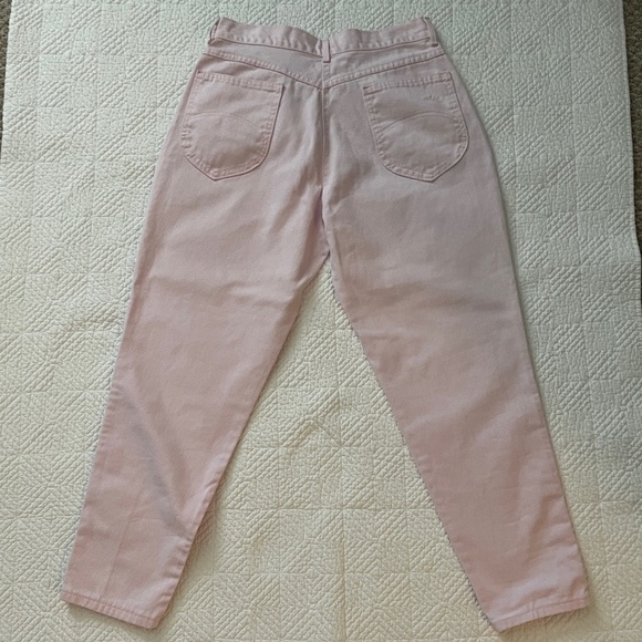 Chic Pale Pink Denim Jeans. Made in USA - Picture 2 of 11